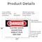 Signmission Electric Shock Hazard Risk Swim At Your Own Risk Danger Sign, Aluminum, 24in W x 18in L, 2PK OS-2PACK-DS-A-1824-L-2542 - alternate 2